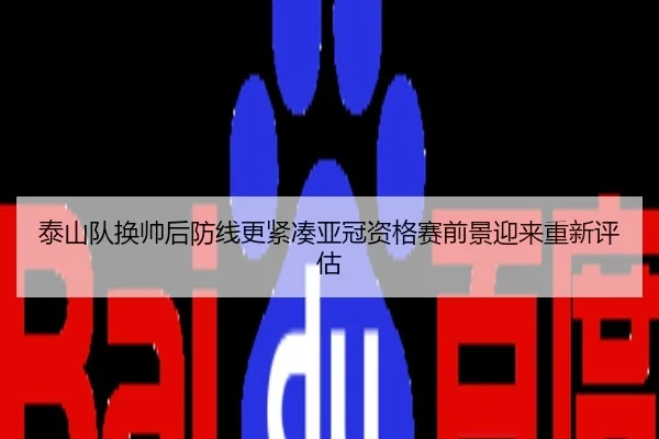 泰山队换帅后防线更紧凑亚冠资格赛前景迎来重新评估